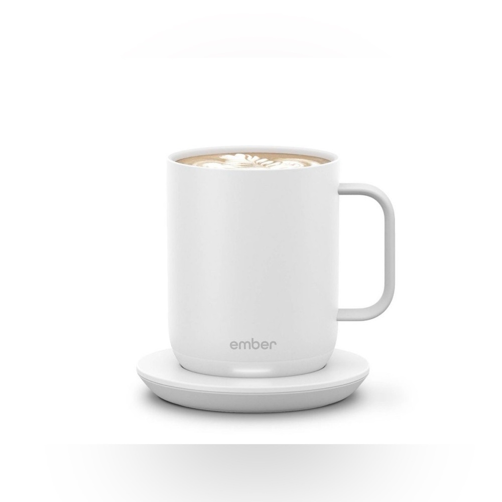 Ember White Temperature-Control Mug with Charging Coaster